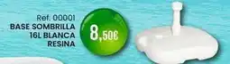 Afede Base sombrilla 16l blanca resina oferta