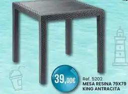 Afede Antracita - mesa resina king antracita oferta