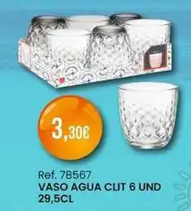 Afede Vaso agua clit 6 und oferta