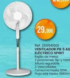Afede As - ventilador pie 5 electrico spirit oferta