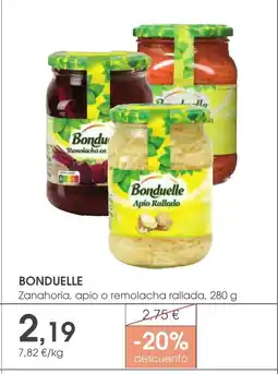 Supermercados Plaza BONDUELLE Zanahoria, apio o remolacha rallada oferta
