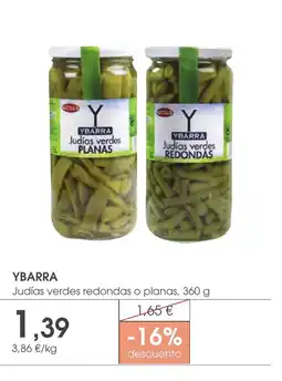 Supermercados Plaza YBARRA Judías verdes redondas o planas oferta