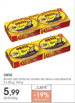 Supermercados Plaza ORTIZ Bonito del norte en aceite de oliva o escabeche oferta