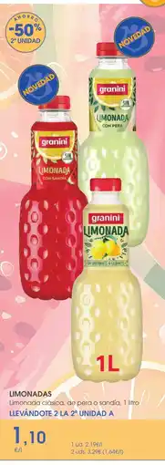 Supermercados Plaza LIMONADAS Limonada clásica, de pera o sandía oferta