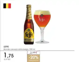 Supermercados Plaza LEFFE Blonde cerveza rubia belga oferta