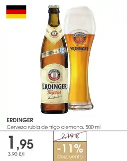 Supermercados Plaza ERDINGER Weißbier Cerveza rubia de trigo alemana oferta