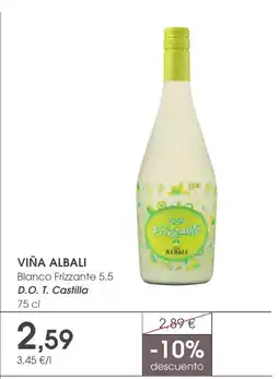 Supermercados Plaza VIÑA ALBALI Blanco Frizzante 5.5 D.O. T. Castilla oferta
