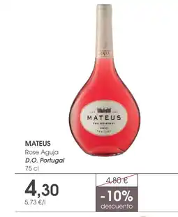 Supermercados Plaza MATEUS Rose Aguja D.O. Portugal oferta