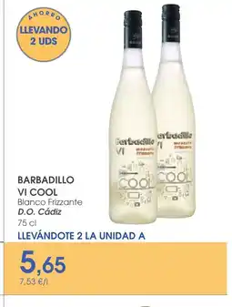 Supermercados Plaza BARBADILLO VI COOL Barbadille moscale D.O. Cádiz oferta