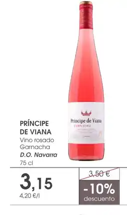 Supermercados Plaza PRÍNCIPE DE VIANA Vino rosado Garnacha D.O. Navarra oferta
