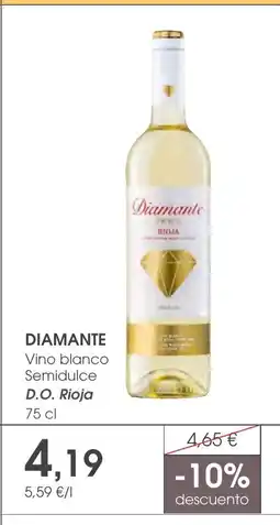 Supermercados Plaza DIAMANTE Vino blanco Semidulce D.O. Rioja oferta