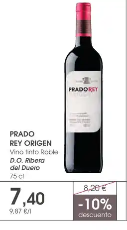 Supermercados Plaza PRADO REY ORIGEN Vino tinto Roble D.O. Ribera del Duero oferta