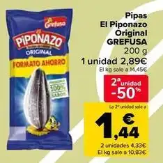 Carrefour Grefusa - pipas el piponazo original oferta