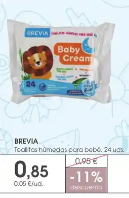 Supermercados Plaza BREVIA Toallitas húmedas para bebé, 24 uds. oferta