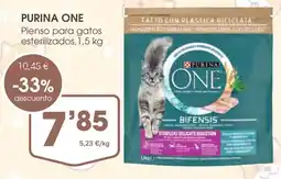 Supermercados Plaza PURINA ONE Pienso para gatos esterilizados oferta