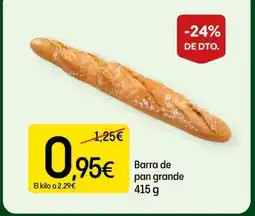 Dialprix Barra de pan grande oferta