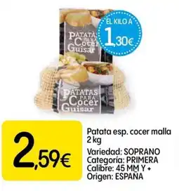 Dialprix Patata esp. cocer malla oferta