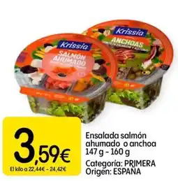 Dialprix Ensalada salmón ahumado o anchoa oferta