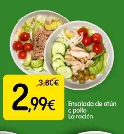 Dialprix Ensalada de atún o pollo La ración oferta
