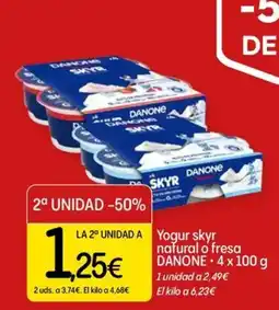 Dialprix DANONE Yogur skyr natural o fresa oferta