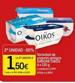 Dialprix DANONE OIKOS Variedad de yogures griegos oferta