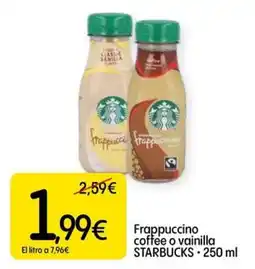 Dialprix STARBUCKS Frappuccino coffee o vainilla oferta