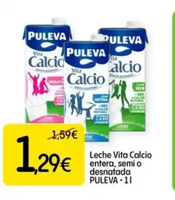 Dialprix PULEVA Leche Vita Calcio entera, semi o desnatada oferta