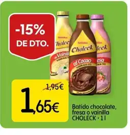 Dialprix CHOLECK Batido chocolate, fresa o vainilla oferta