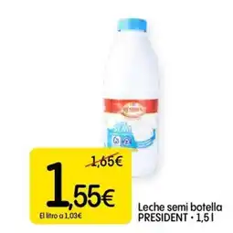 Dialprix PRESIDENT Leche semi botella oferta