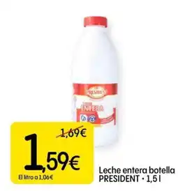 Dialprix PRESIDENT Leche entera botella oferta