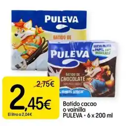 Dialprix PULEVA Batido cacao o vainilla oferta