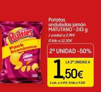 Dialprix MATUTANO Patatas onduladas jamón oferta