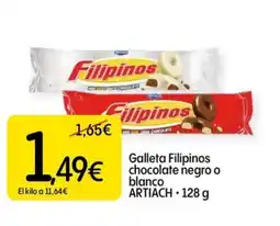 Dialprix ARTIACH Galleta Filipinos chocolate negro o blanco oferta