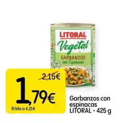 Dialprix LITORAL Garbanzos con espinacas oferta