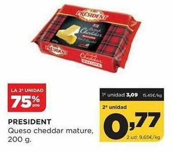 Alimerka President Queso Cheddar Mature oferta
