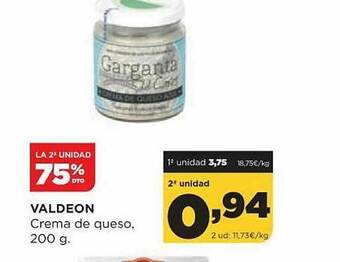 Alimerka Valdeon Crema De Queso oferta