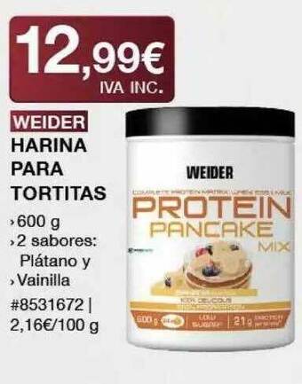 Costco Weider Harina Para Tortitas oferta