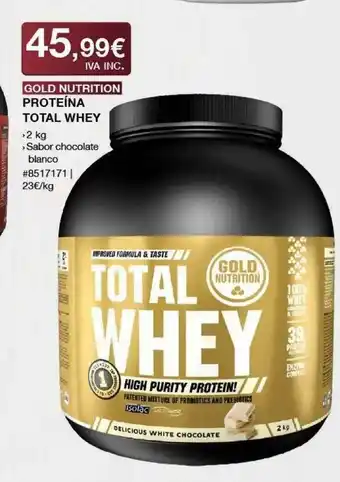 Costco Gold Nutrition Proteína Total Whey oferta