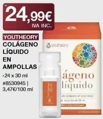 Costco Youtheory Colágeno Líquido En Ampollas oferta