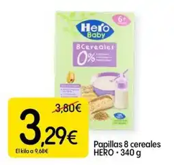 Dialprix HERO Papillas 8 cereales oferta