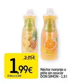 Dialprix DON SIMON naranja o piña sin azúcar oferta