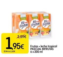 Dialprix PASCUAL BIFRUTAS Frutas + leche tropical oferta