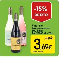 Dialprix FAUSTINO VII Vino tinto, blanco o rosado D.O. Rioja oferta