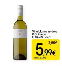 Dialprix LEGARIS Vino blanco verdejo D.O. Rueda oferta