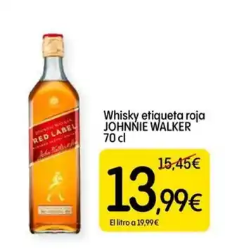 Dialprix JOHNNIE WALKER Whisky etiqueta roja oferta