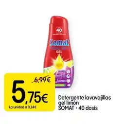 Dialprix SOMAT Detergente lavavajillas gel limón oferta