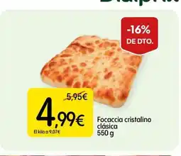 Dialprix Focaccia cristalino clásica oferta