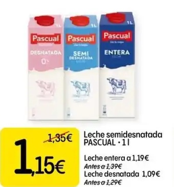 Dialprix PASCUAL Leche semidesnatada oferta