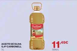 Hipercor CARBONELL Aceite de oliva 0,4° oferta