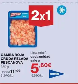 Hipercor PESCANOVA Gamba roja cruda pelada oferta